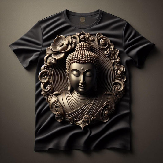 Ancient Buddha T Shirt Timeless Tranquility