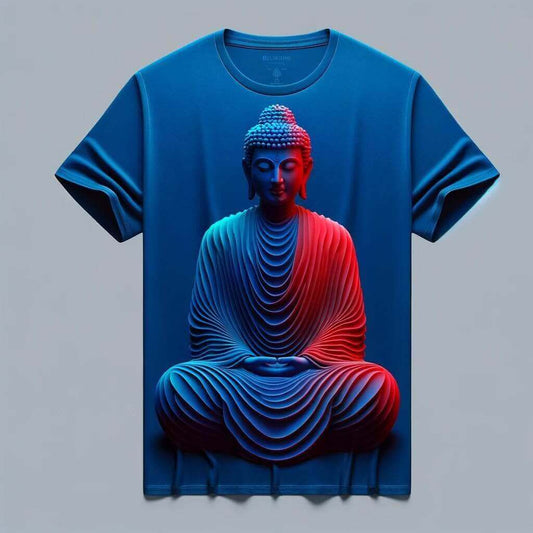 Blue Buddha T-Shirt – Inner Peace Strength