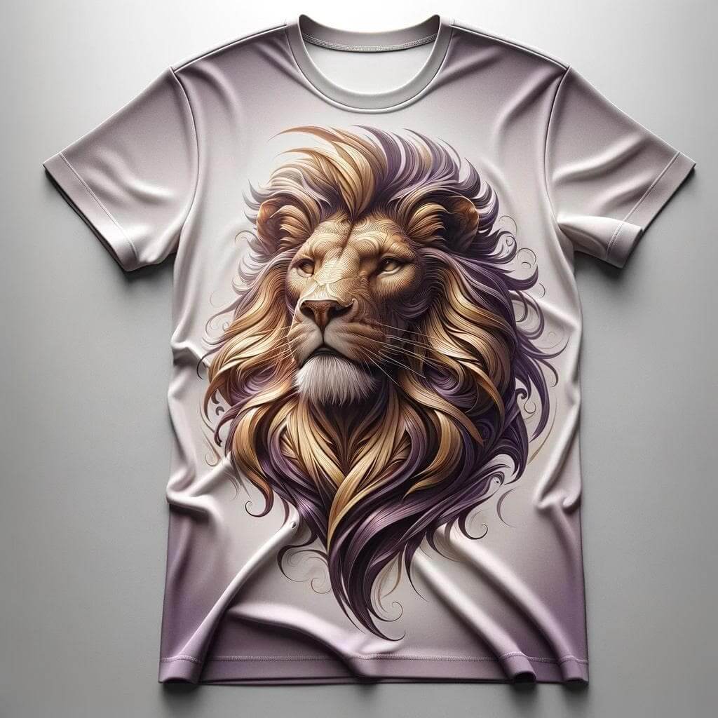 White Lion Design T-Shirt – Pure Power Style