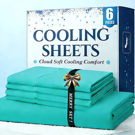 4/6pcs Bamboo Bed Sheet Set - Cooling, Wrinkle & Shrink Resistant - Y Soft-Hotel Quality Bedding - Breathable Bamboo Fabric -16" Deep Pocket - Bamboo Sheets Queen Size - Hot Sleepers - All Size - Best Gifts - Sleep Essentials | Sheets