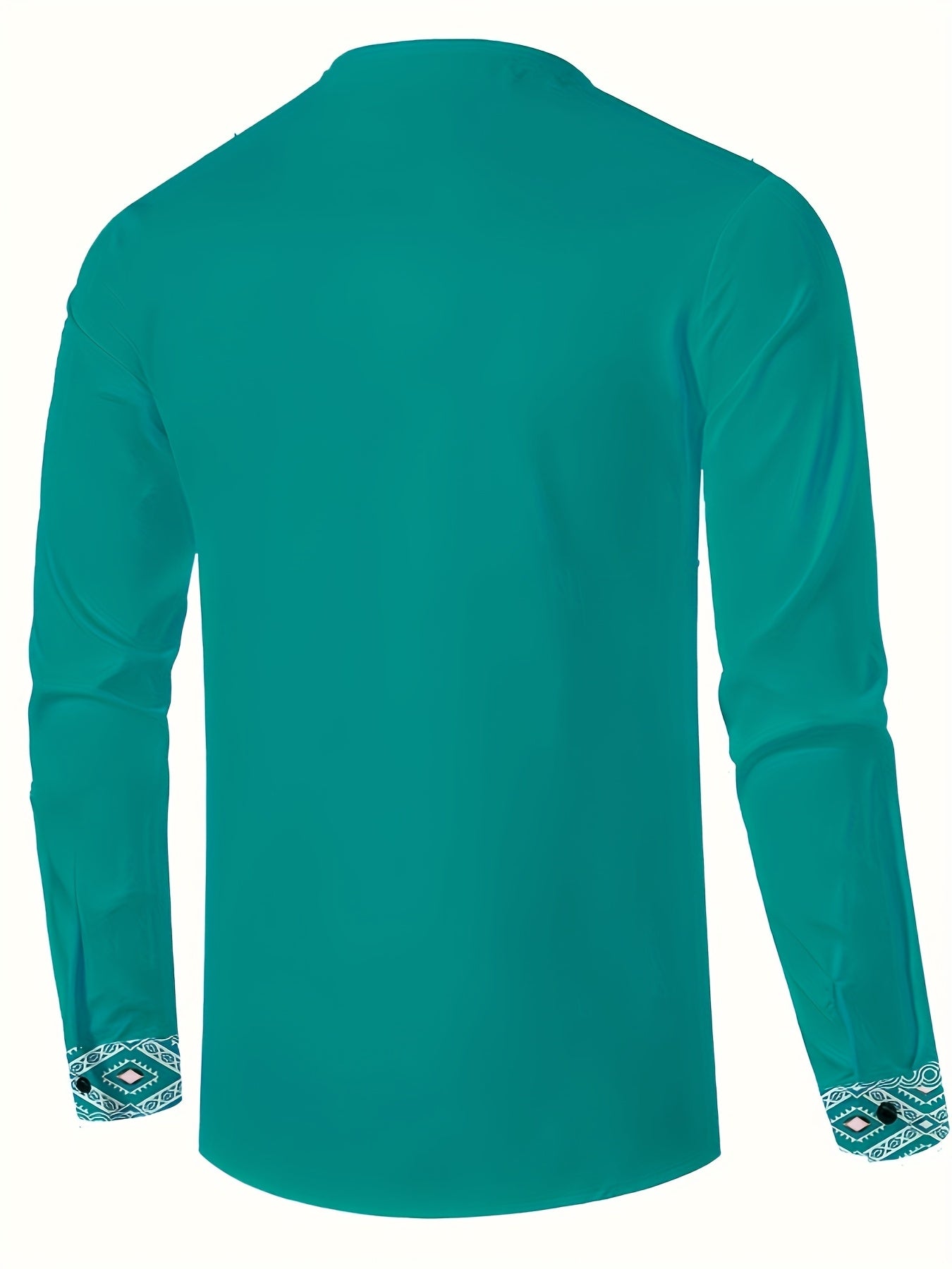 Stylish Long-Sleeve Shirts for Men Featuring Unique Ethnic Print Designs, Plus Size