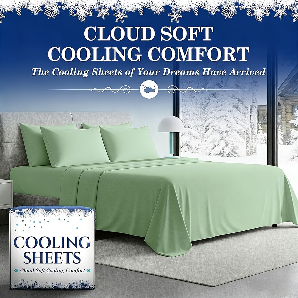 4/6pcs Bamboo Bed Sheet Set - Cooling, Wrinkle & Shrink Resistant - Y Soft-Hotel Quality Bedding - Breathable Bamboo Fabric -16" Deep Pocket - Bamboo Sheets Queen Size - Hot Sleepers - All Size - Best Gifts - Sleep Essentials | Sheets