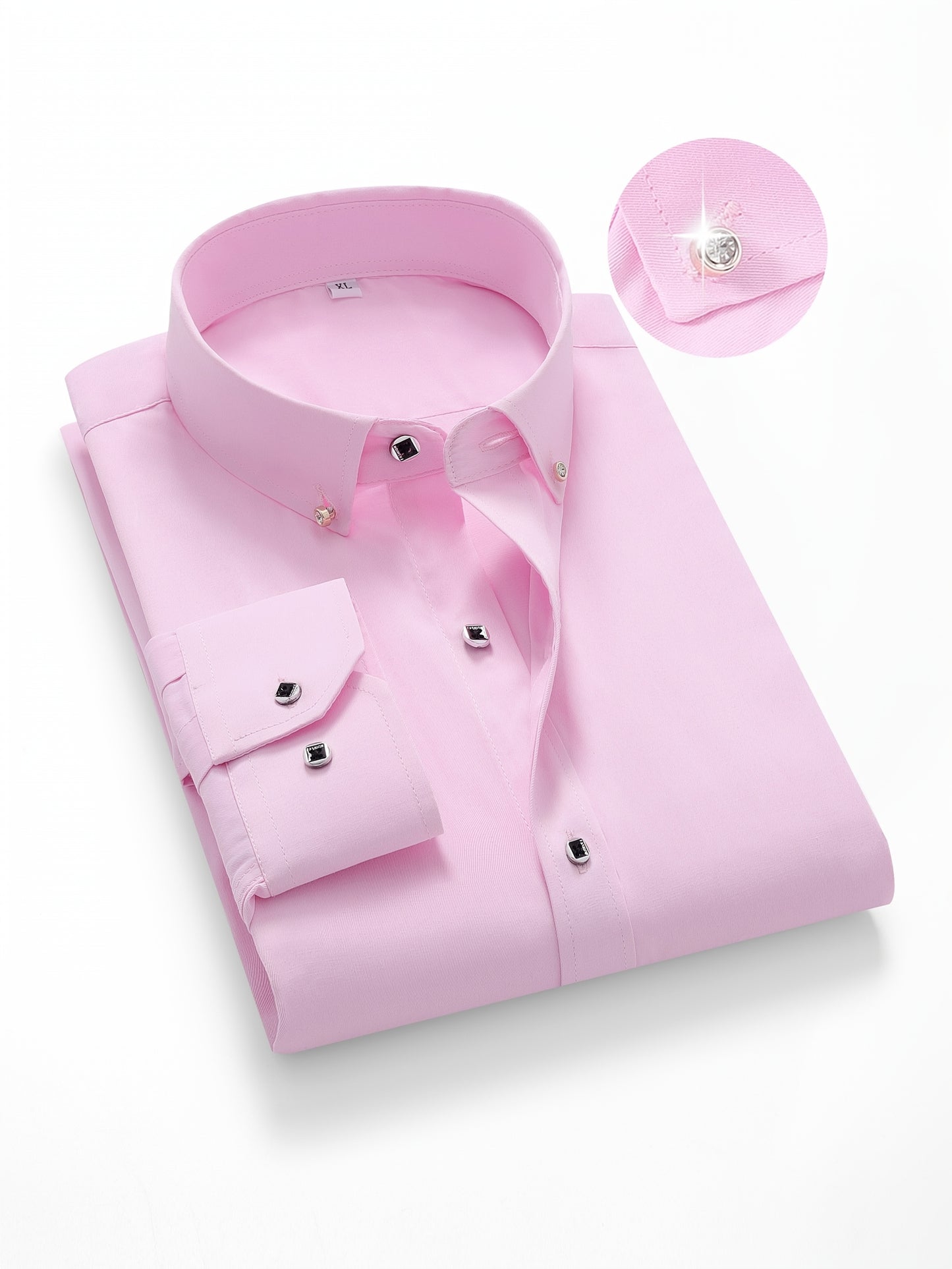 Stylish And Sophisticated Long-Sleeve Shirt for Men, Featuring a Business Collar, Perfect for Autumn And Casual Wear