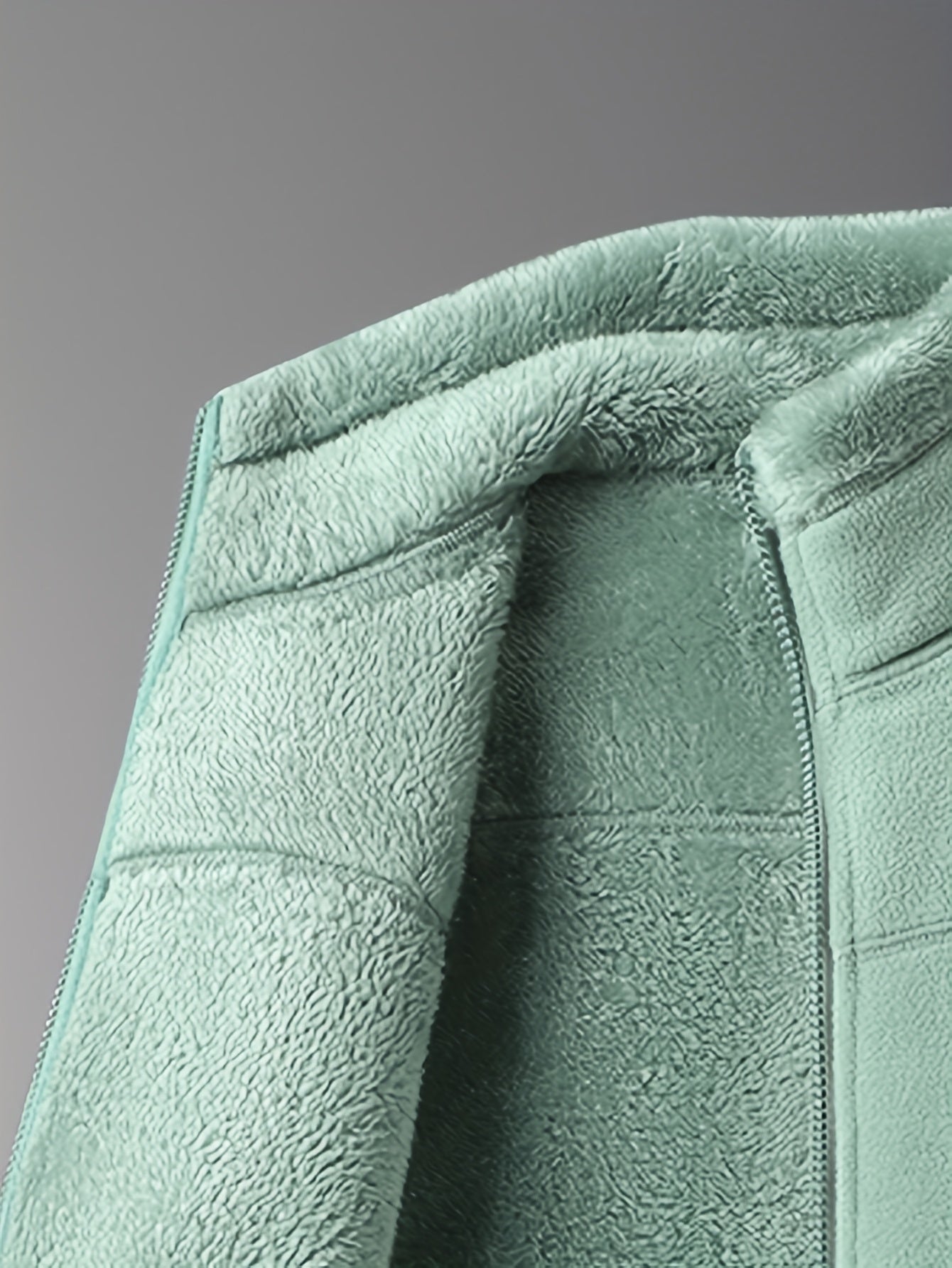 Women's Fashion Solid Color Warm Fleece Jacket, Autumn Winter Comfortable Thickened Reversible Fleece Jacket