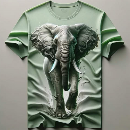 Light Green Elephant T-Shirt – Mighty Strength