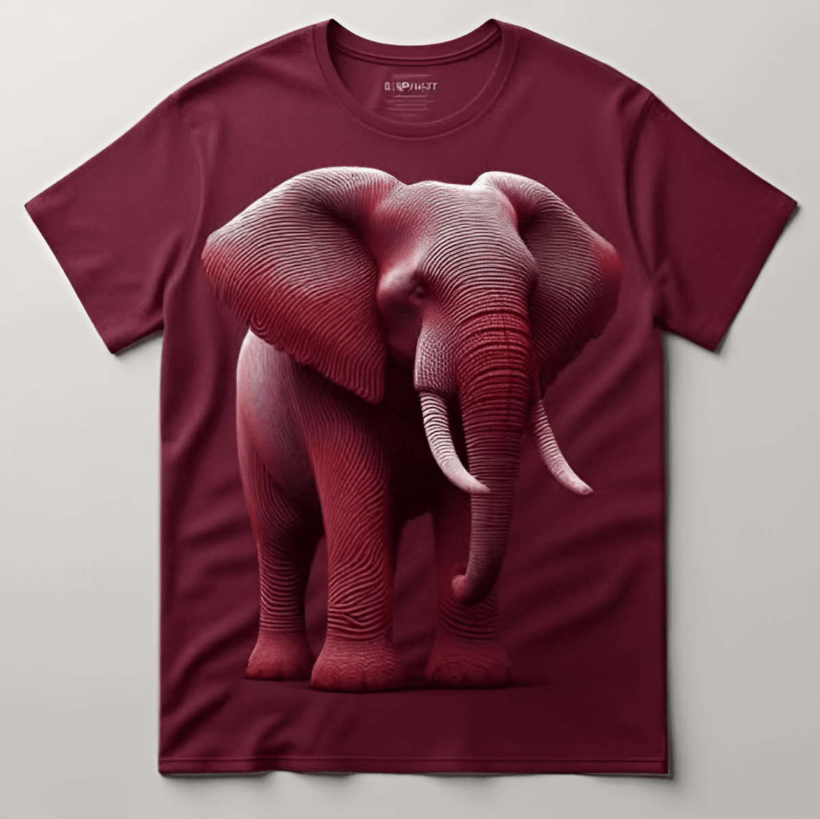 Bold and Unbreakable Red Elephant T-Shirt