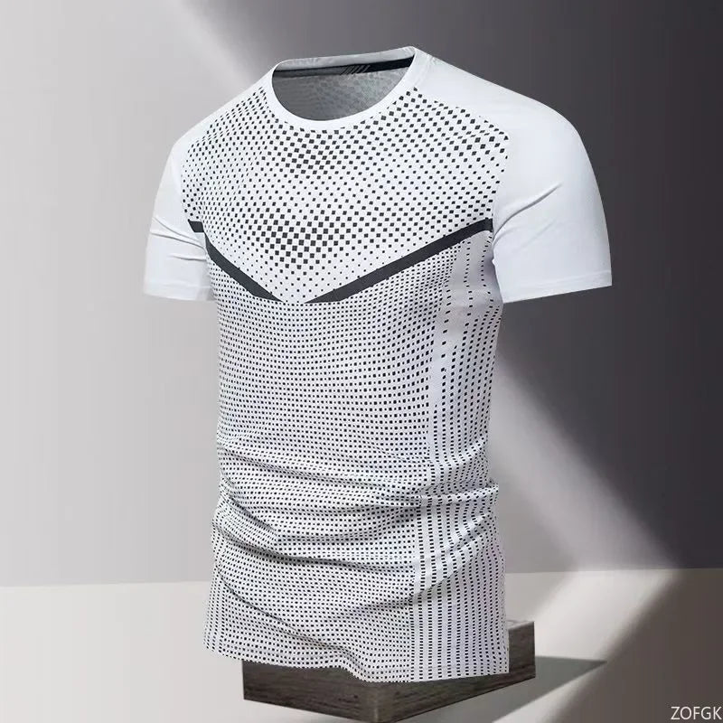 Summer Quick Drying Clothes 3D Printed Men's T-shirt, Oversized Loose Round Neck Short Sleeved Shirt
