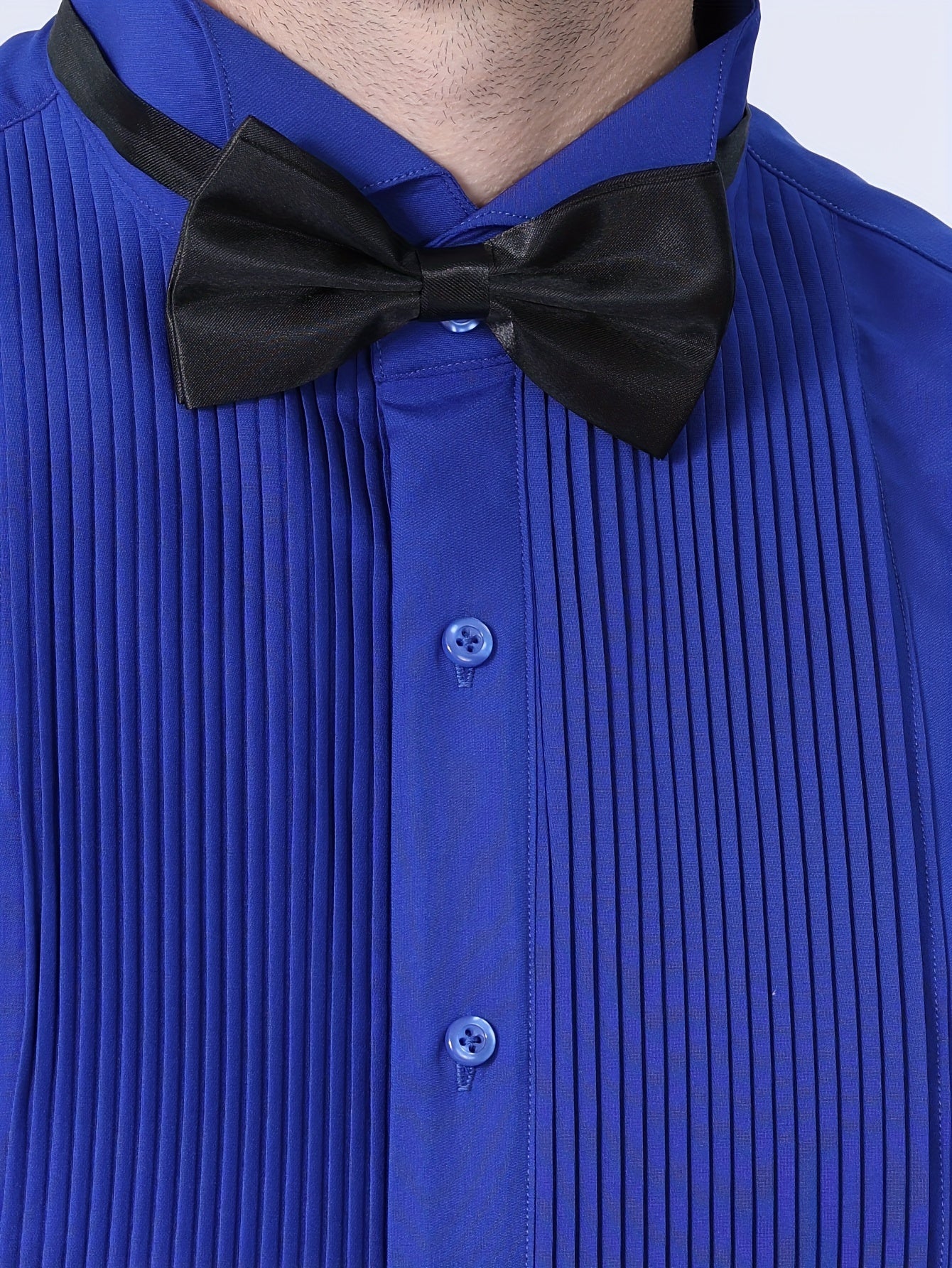 [Elegant|Premium] Elegant Premium Men's Formal Dress Shirt | Wedding & Party Button-Up Collar | 6 Colors | Long Sleeve Groomsmen Prom Business Attire