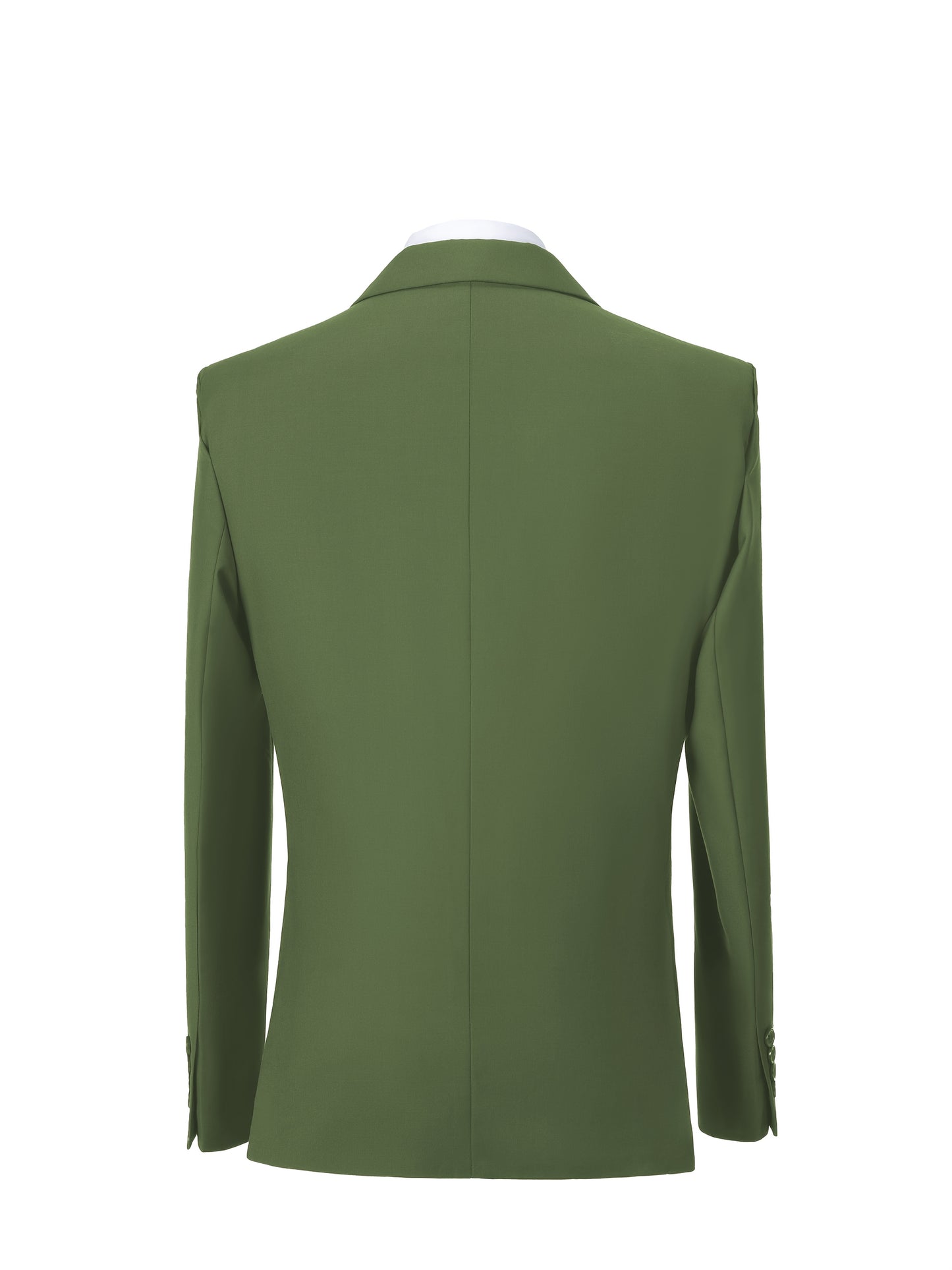 [Three-Piece Business Suit] Men's Fashion Classic Solid Color Double-Breasted Business Suit Three-Piece Set, Suit Jacket + Vest + Trousers