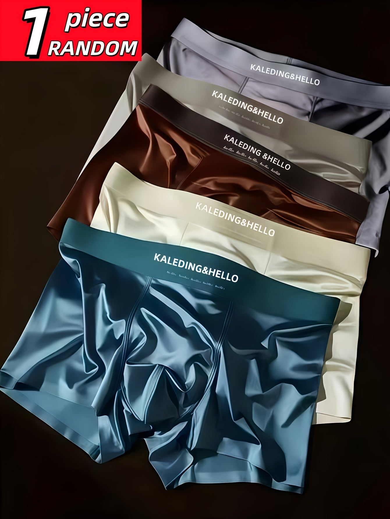 A Pack of Men'S Underwear, Comfortable for, Athletic Style for Teenagers, Men'S Boxers, Soft And Breathable, to The Touch, Men'S Shorts