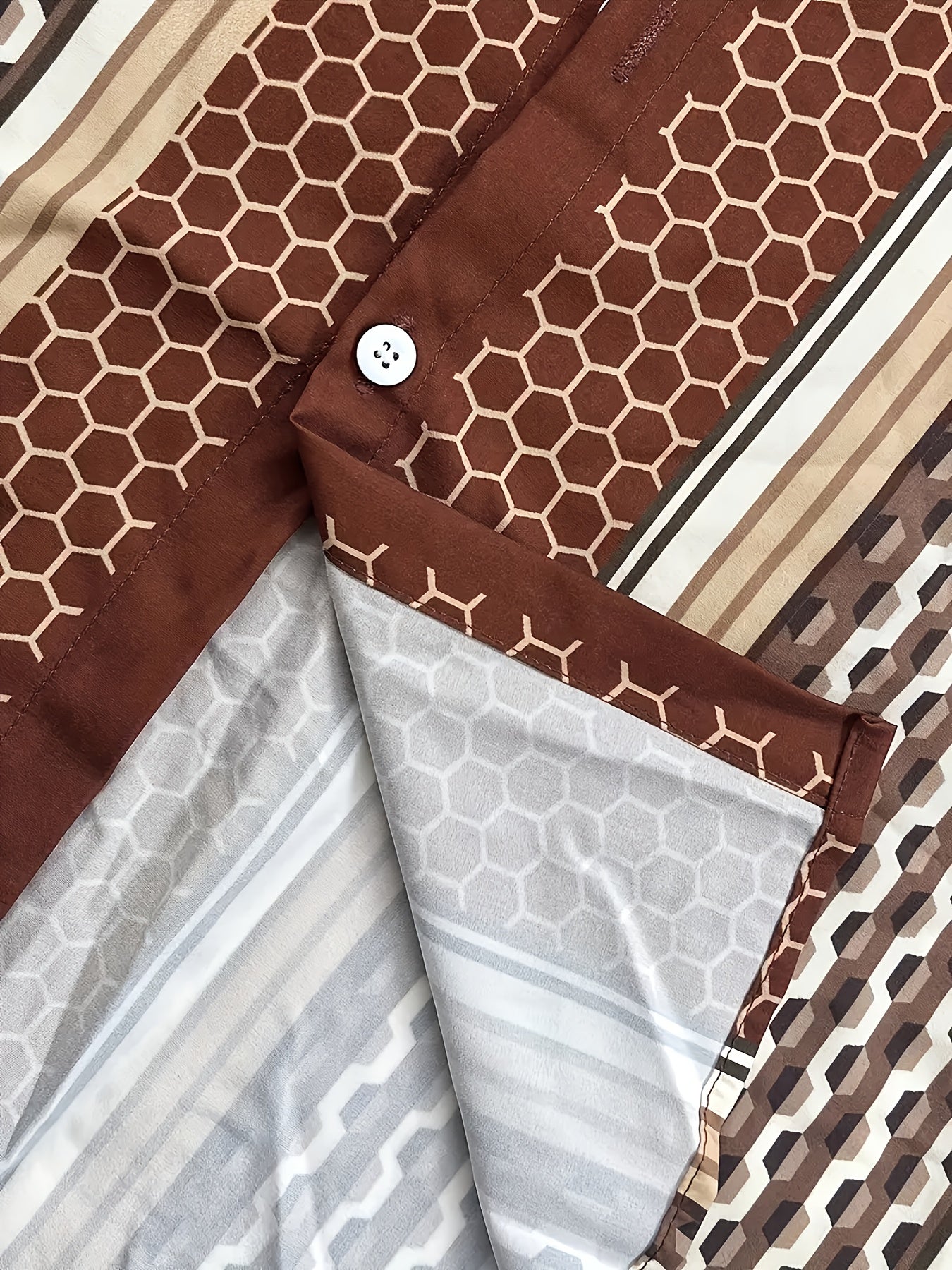 [Xingfeng OBM]2025 Spring/Summer Casual Beach Style Shirt Set, Trendy Brand European And American 3D Print Loose Short Sleeve Shirt And Long Pants Set for Men