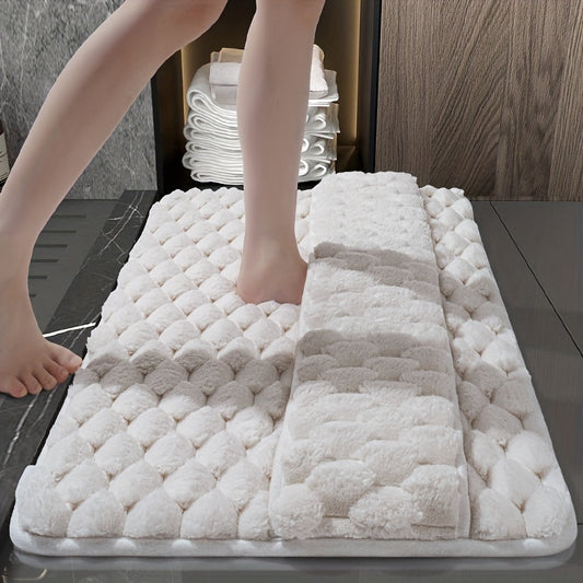 [Non-Slip Memory Foam Mat] Soft Long-Haired Bathroom Non-Slip Mat, Foot Wiping Bathroom Mat, Memory Foam Bathroom Non-Slip Mat, Upgraded And Thickened, Easy to Clean, Absorbent And Non-Slip, Available in Multiple Colors And Sizes, Machine Washable Non-Sl