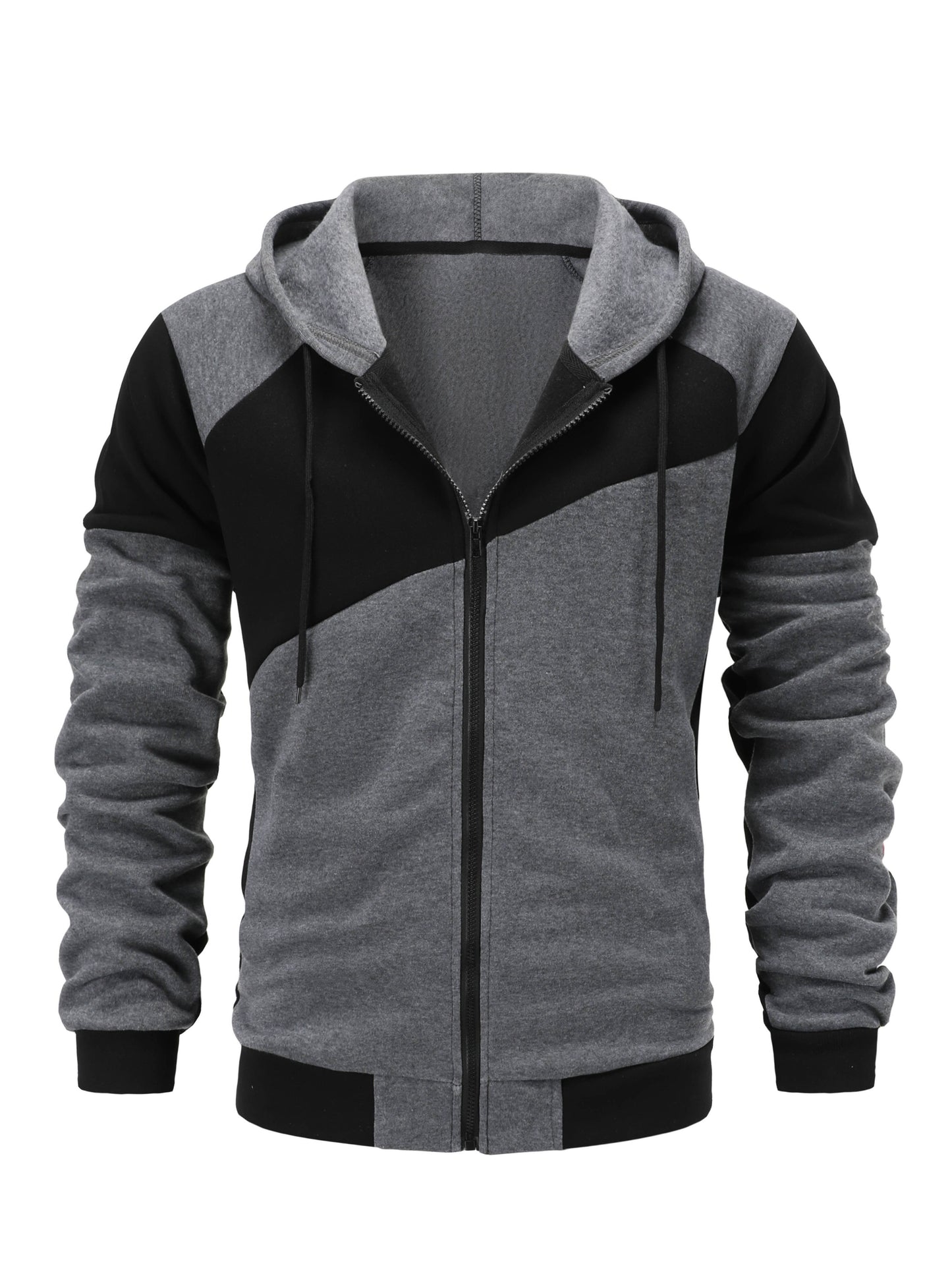 Autumn/Winter New Men's Zip-Up Hooded Sweatshirt Set Sweatshirt Men's Casual Sportswear Set