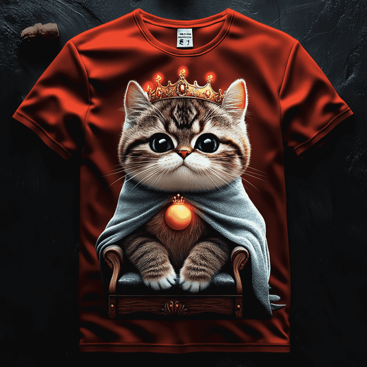 Royal Cat Christmas Crown T-Shirt