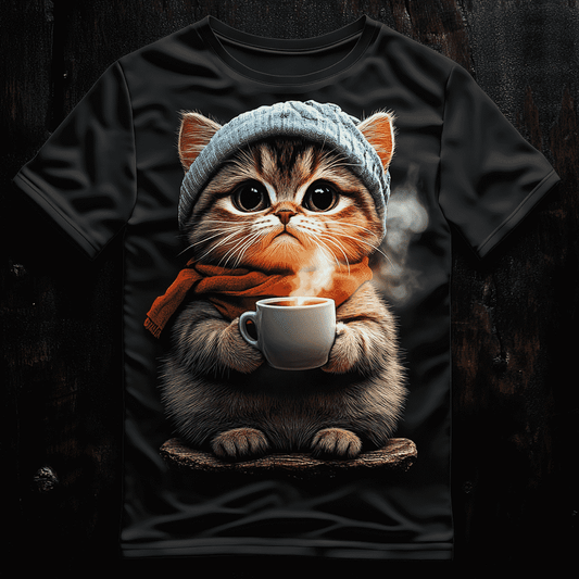 Coffee Break Cat Tee