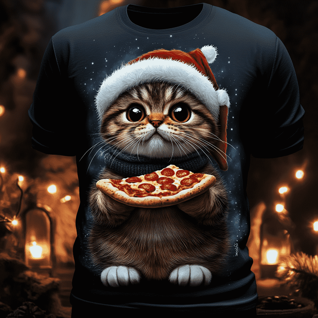 Cat's Pizza Party Tee
