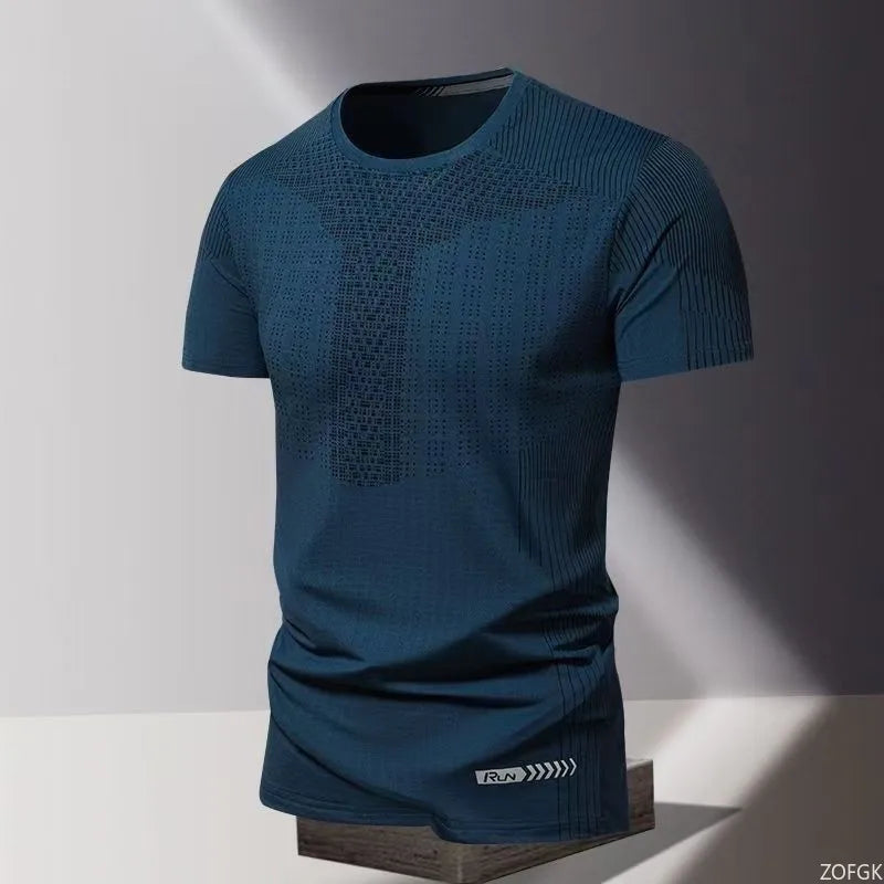 Summer Quick Drying Clothes 3D Printed Men's T-shirt, Oversized Loose Round Neck Short Sleeved Shirt