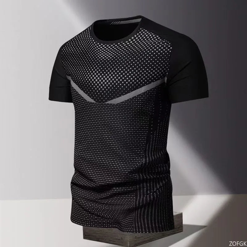 Summer Quick Drying Clothes 3D Printed Men's T-shirt, Oversized Loose Round Neck Short Sleeved Shirt